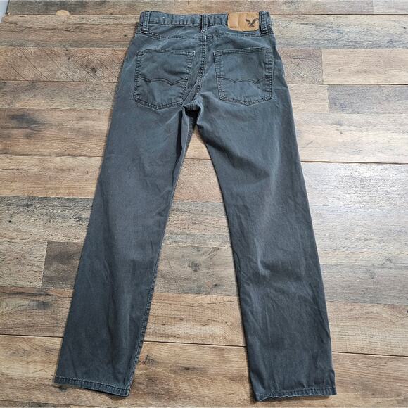 American Eagle Outfitters AEO Slim Straight Gray Denim Skinny Jeans 26/28 - Picture 6 of 11